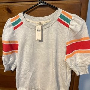 Brand new Anthropology light heather grey Tshirt